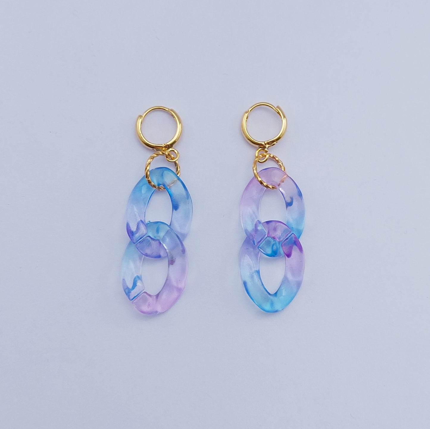 Ocean breeze purple sea oorbellen set