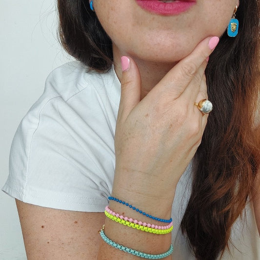 Blue Lagoon armband - pink