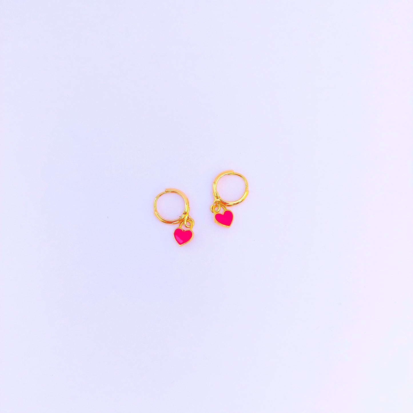 Fluo Pink Valentine 2023 oorbellen