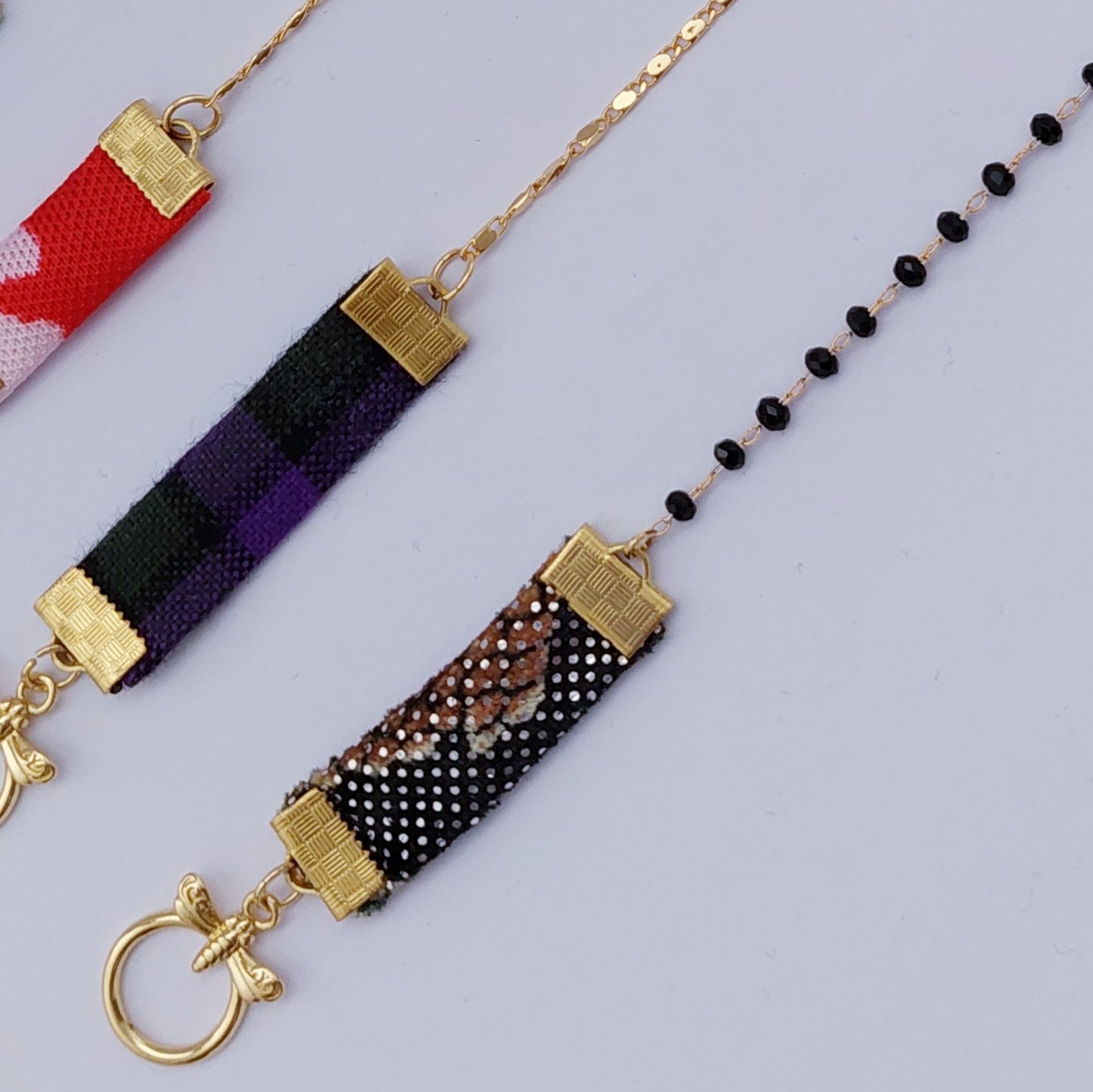 Libelle Medaille armband " South Africa glitter "