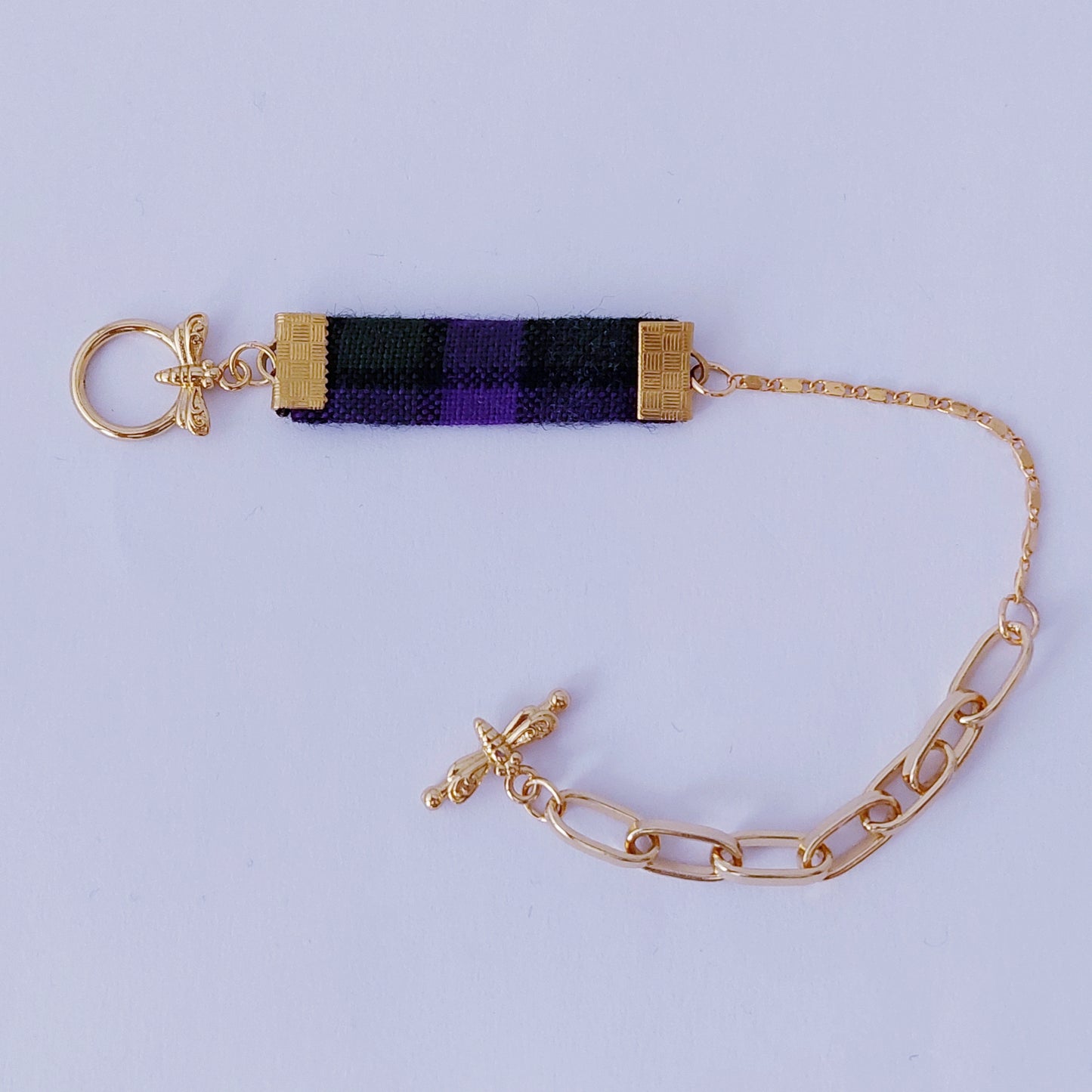 Libelle Medaille armband " Carreau "