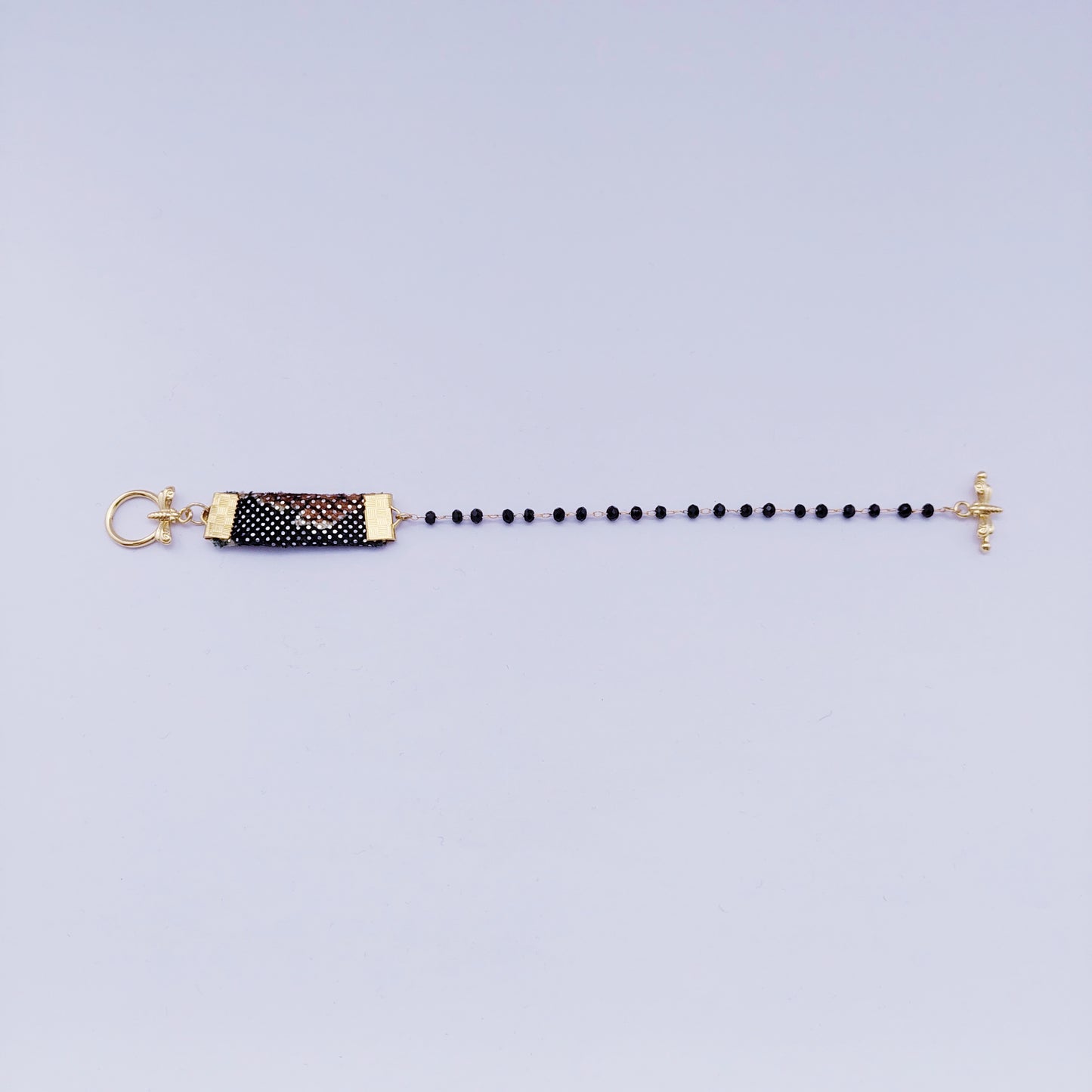 Libelle Medaille armband " South Africa glitter "