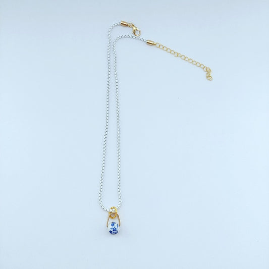 Positano blue-white ketting