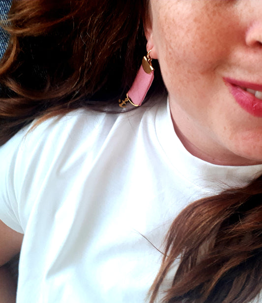 Pink Jeans medaille oorbellen
