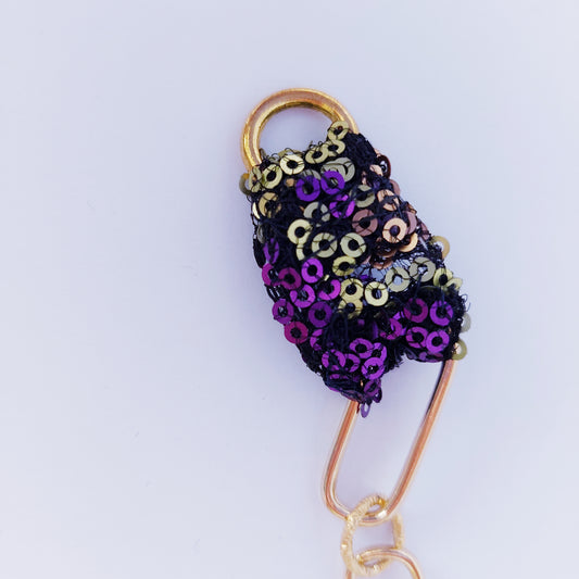 Glitter glamour single twist art deco statement armband